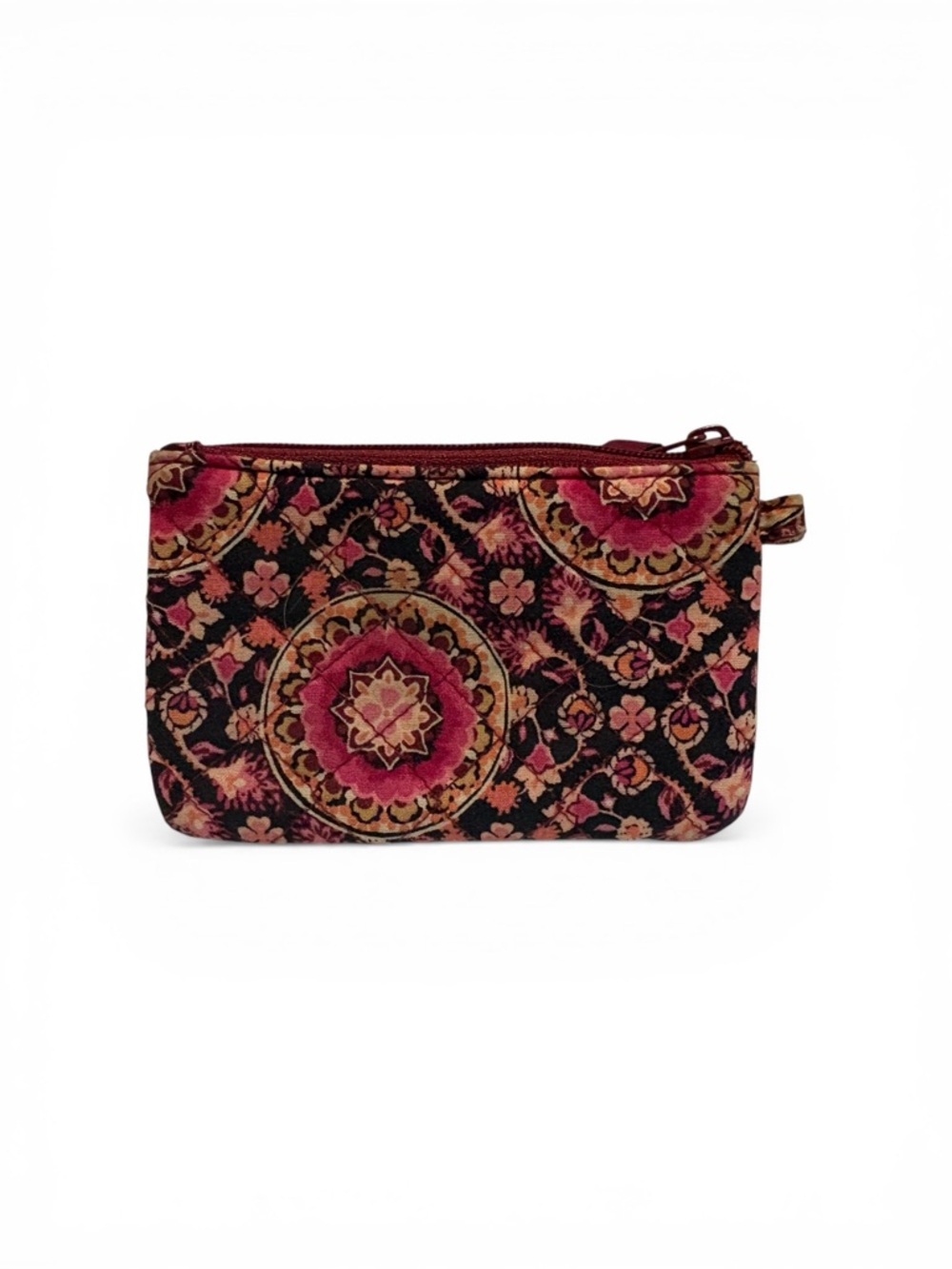 Vera Bradley in the retired "Raspberry Medallion" pattern. Zip Coin Pouch